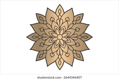 Luxury Mandala Background Design. Islamic ornament line art background,