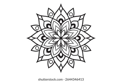 Luxury Mandala Background Design. Islamic ornament line art background,