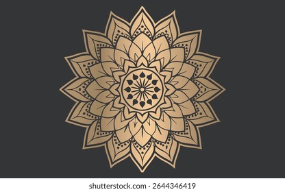 Design de fundo Mandala de luxo. fundo de arte de linha de ornamento islâmico,