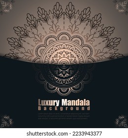 Luxury mandala background design premium vector free download