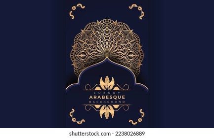 Luxury mandala background Design,
Luxury mandala background Design presentation Template,
Luxury mandala background with ornamental arabesque style design template premium vector