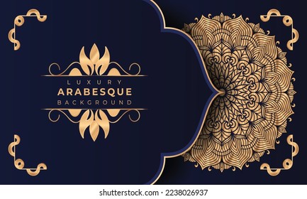 Diseño de fondo Mandala de lujo,
Plantilla de diseño de fondo de Mandala de lujo,
Fondo de Mandala de lujo con diseño de estilo arabesco ornamental premium vector