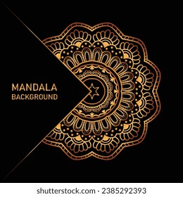 Luxus-Mandala-Hintergrund Design-Präsentation Vorlage Premium Vektor