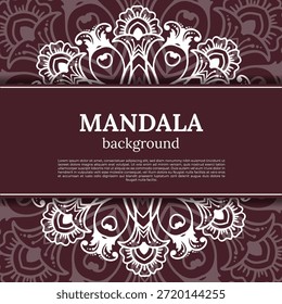 Diseño de fondo de mandala de lujo pro