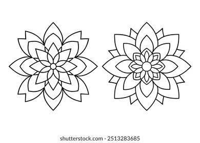 luxo mandala Background Design, tatuagem, Islã, árabe. 