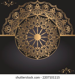 Luxury mandala background design temolate