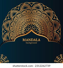 Luxury mandala background design temolate
