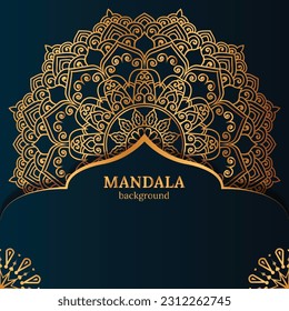 Luxury mandala background design temolate