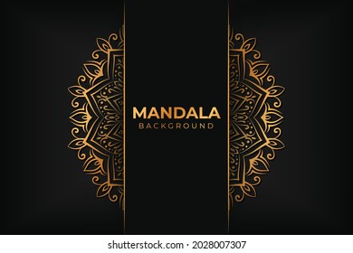 Luxury Mandala Background Design Template. Floral Mandala Background. Mandala ornament floral design template