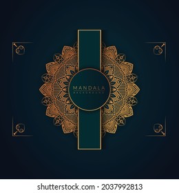 Design-Vorlage für luxuriöse mandalische Hintergrundbilder