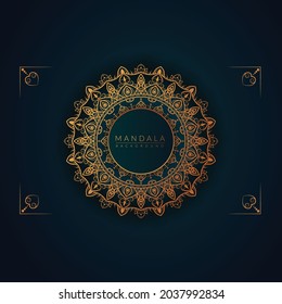 Design-Vorlage für luxuriöse mandalische Hintergrundbilder