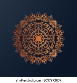 plantilla de diseño de fondo de mandala de lujo