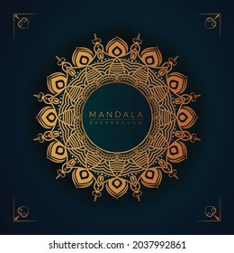 Design-Vorlage für luxuriöse mandalische Hintergrundbilder