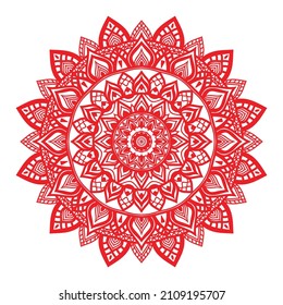 Plantilla de diseño de fondo de Mandala de lujo
