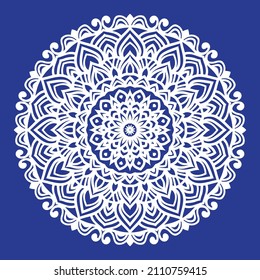 Plantilla de diseño de fondo de Mandala de lujo