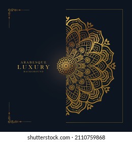 Luxury mandala background design template