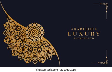 Designvorlage für Luxusmandala-Hintergrund