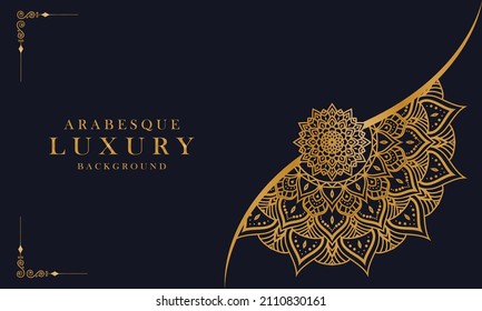 Designvorlage für Luxusmandala-Hintergrund
