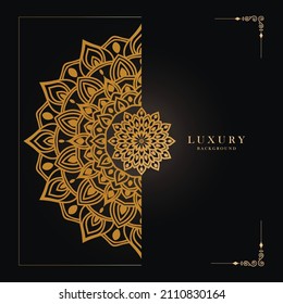 Luxury mandala background design template