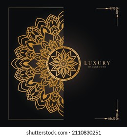 Luxury mandala background design template