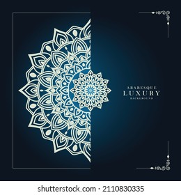 Luxury mandala background design template