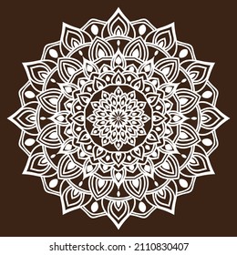 Plantilla de diseño de fondo de Mandala de lujo