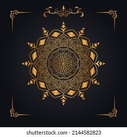 Luxus mandala Hintergrund Design-Vorlage.
