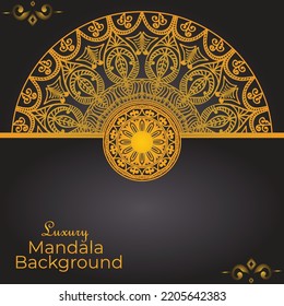 Luxury Mandala Background design template