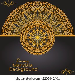 Luxury Mandala Background design template