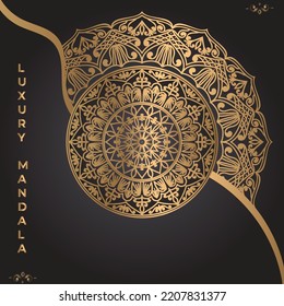 Luxury mandala background design template