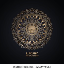 Luxury mandala background design template 