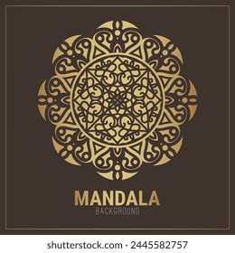 Plantilla de diseño de fondo Mandala de lujo