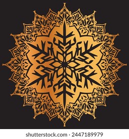 Plantilla de diseño de fondo Mandala de lujo
