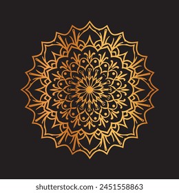 Plantilla de diseño de fondo Mandala de lujo
