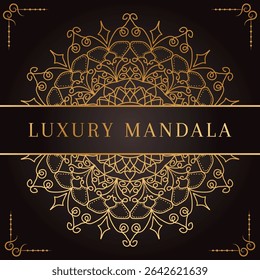 Luxury Mandala Background Design Template
