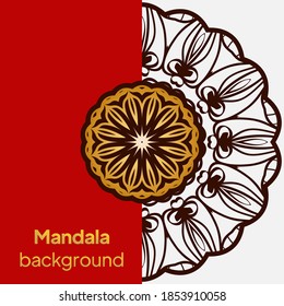 Luxury mandala background design. Vector illustration