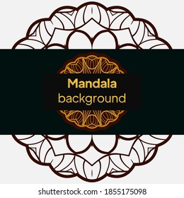 Diseño de fondo Mandala de lujo. Ilustración del vector