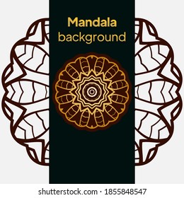 Luxury mandala background design. Vector illustration