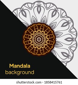 Luxury mandala background design. Vector illustration