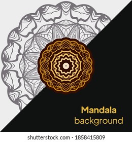 Luxury mandala background design. Vector illustration