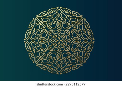 Luxury mandala background design vector