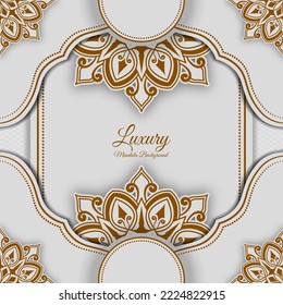 luxury mandala background, elegant ornament vector design
