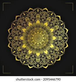 Lujo de Mandala con dorado