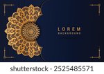 Luxury mandala background with golden arabesque pattern Arabic Islamic east style. Decorative mandala for print, brochure, flyer