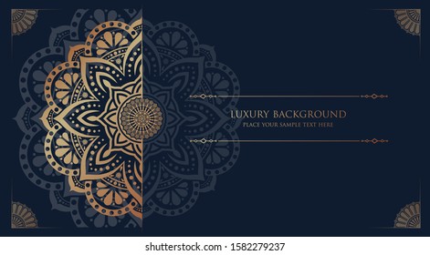 Luxury Mandala Background With Golden Arabesque Pattern Arabic Islamic East Style