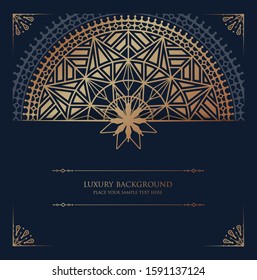 Luxury mandala background with golden arabesque pattern Arabic Islamic east style