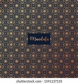 Luxury mandala background with golden arabesque pattern Arabic Islamic east style