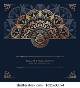 Luxury mandala background with golden arabesque pattern Arabic Islamic east style