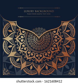 Luxury mandala background with golden arabesque pattern Arabic Islamic east style