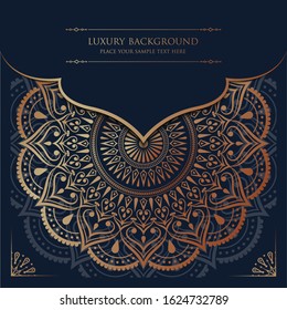 Luxury mandala background with golden arabesque pattern Arabic Islamic east style